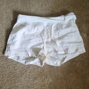 Linen blend shorts